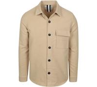 Profuomo Normal Fit Hemdjacke beige, Einfarbig