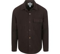 Profuomo Overshirt Moleskin Dunkelbraun - Größe S Braun S