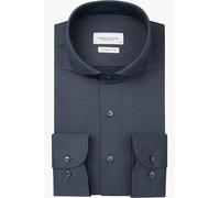 Profuomo Performance Slim Fit Jerseyhemd indigo, Einfarbig