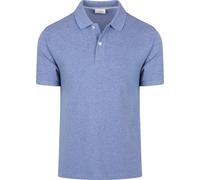 Profuomo Piqué Poloshirt Melange Blau - Größe XXL Blau XXL