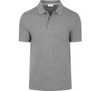 Profuomo Piqué Poloshirt Melange Grau - Größe XL Grau XL