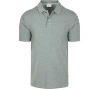 Profuomo Piqué Poloshirt Melange Grün - Größe S Grün S