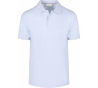Profuomo Piqué Poloshirt Melange Hellblau - Größe XXL Hellblau XXL
