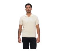 Profuomo - Polo Open Collar Luxury Basic - - Tops - Herren - Gelb - XL