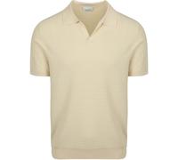 Profuomo Poloshirt Riva Structure Ecru - Größe S Beige S