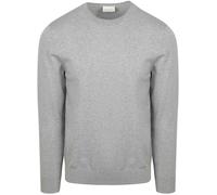 Profuomo Luxury Regular Fit Pullover hellgrau, Einfarbig