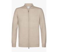 Profuomo Regular Fit Cardigan beige, Einfarbig