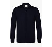 Profuomo Regular Fit Cardigan dunkelblau, Einfarbig