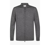 Profuomo Regular Fit Cardigan grau, Einfarbig