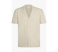 Profuomo Regular Fit Freizeithemd mit Reverskragen in Offwhite, Größe M