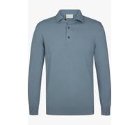 Profuomo Regular Fit Longsleeve Poloshirt grau, Einfarbig