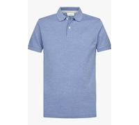 Profuomo Piqué Poloshirt Melange Blau - Größe M Blau M