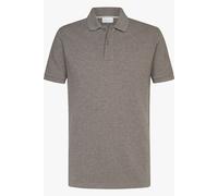 Profuomo Piqué Poloshirt Melange Braun - Größe S Braun S
