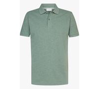 Profuomo Piqué Poloshirt Melange Grün - Größe S Grün S