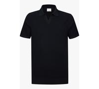 Profuomo Regular Fit Poloshirt aus Lyocell-Mix mit Seiden-Anteil in Marine, Größe L