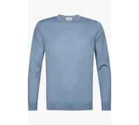 Profuomo Regular Fit Pullover blau, Einfarbig