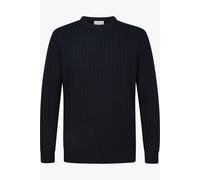 Profuomo Pullover Rib Wool Blend Navy - Größe XL Dunkelblau XL