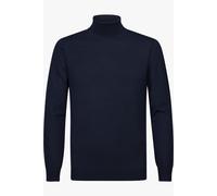 Profuomo Regular Fit Rollkragenpullover dunkelblau, Einfarbig