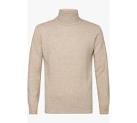 Profuomo Regular Fit Rollkragenpullover ecru, Einfarbig