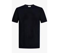 Profuomo Regular Fit T-Shirt Rundhals dunkelblau, Einfarbig