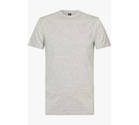 Profuomo Slim Fit T-Shirt Rundhals hellgrau, Einfarbig