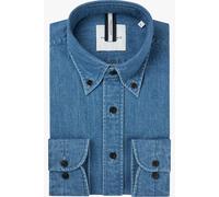 Profuomo Relaxed Fit Hemd blau, Einfarbig