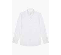 Profuomo Relaxed Fit Hemd weiss, Fischgrat