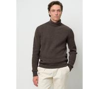 Profuomo Regular Fit Rollkragenpullover braun, Einfarbig