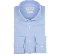 Profuomo Regular Fit Businesshemd aus Baumwollmischung in Blau, Größe 40