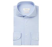 Profuomo Sky Blue Slim Fit Jerseyhemd bleu, Einfarbig
