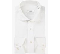 Profuomo Sky Blue Slim Fit Hemd extra langer Arm weiss