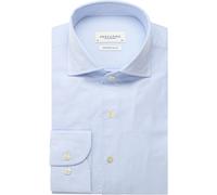 Profuomo Slim Fit Hemd blau, Einfarbig