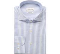 Profuomo Slim Fit Hemd blau, Gestreift