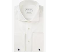Profuomo Hemd Herren Slim Fit Baumwolle weiß, 40