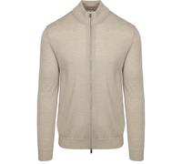 Profuomo Strickjacke Merinowolle Beige - Größe L Beige L