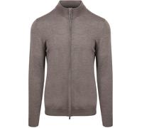 Profuomo Strickjacke Merinowolle Taupe - Größe S Braun S