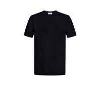 Profuomo Regular Fit T-Shirt Rundhals dunkelblau, Einfarbig