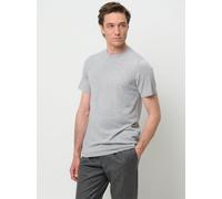 Profuomo Regular Fit T-Shirt Rundhals grau, Einfarbig