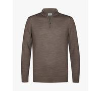 Profuomo Half Zip Pullover Merinowolle Taupe - Größe M Taupe M
