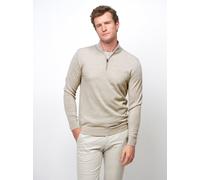 Profuomo Half Zip Pullover Merinowolle Beige - Größe XXL Beige XXL