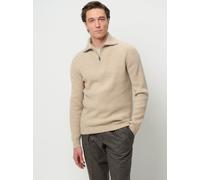 Profuomo Half Zip Pullover Wolle Sand - Größe XL Beige XL