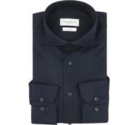 Profuomo Twill Hemd Extra Long Sleeves Navy - Größe 42 (L) Dunkelblau 42