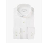 PROFUOMO Hemd Catuaway Knitted weiss | 45