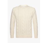 PROFUOMO Wollpullover in Creme - Größe XXL | Herren Plussize