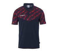 Uhlsport Progressive 28 Short Sleeve Polo Blau 13-14 Years Kinder