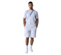 Project X Paris Einfarbige Shorts mit Logo-Band, Blau - Bleu Glacier, 50
