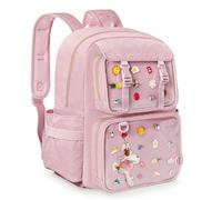 Prokva Ita Tasche Pin Display Rucksack mit Einsätzen für Pins, Kawaii Ita Rucksack für Anime Cosplay, Rosa