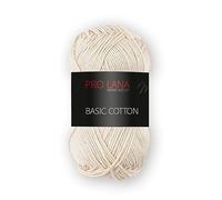Prolana Basic Cotton - 50G - Farbe: 05, Beige (33 Farben Erhältlich)