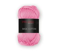Prolana Basic Cotton - 50g - Farbe: 35, dunkelrosa (33 Farben erhältlich)