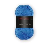 Prolana Basic Cotton - 50g - Farbe: 51, Mittelblau (33 Farben erhältlich)